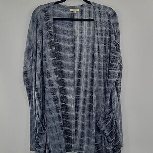 3For$20 Kori Blue Black Open Cardigan size S